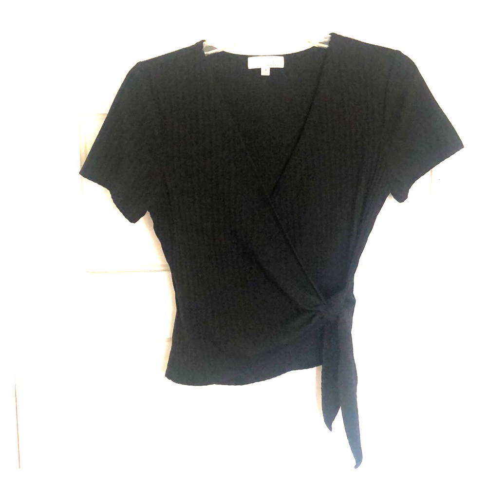 Cute little black tie top